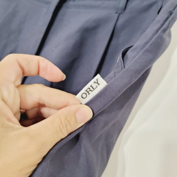 Orly Navy Blue Pleated Uniform Shorts Mid Length Womens Casual Retro Style 10 - Picture 5 of 11